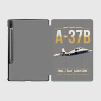 Thumbnail for A-37B Dragonfly design on gray samsung tablet tablet case