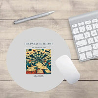 Thumbnail for VINTAGE G4508 - The Parachute Loft - Designed Mouse Pads design on lightgray round