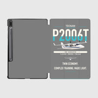 Thumbnail for Tecnam P2006T design on gray samsung tablet tablet case