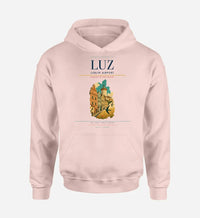 Thumbnail for Lublin Airport (LUZ) design on pink hoodie single-side print