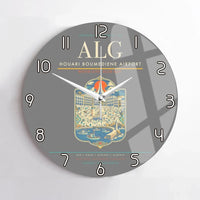Thumbnail for Houari Boumediene Airport ALG Wall-Clock No-Frame - Gray