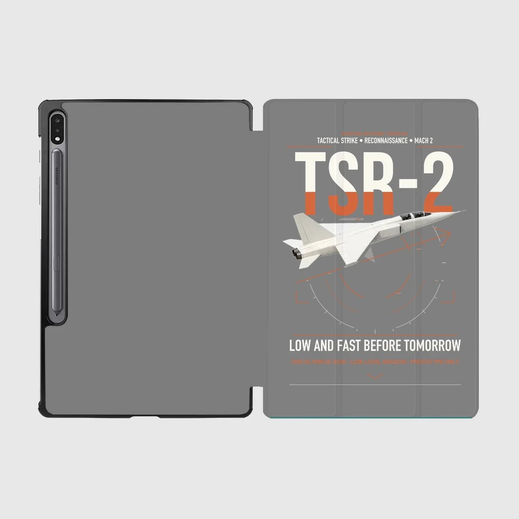 BAC TSR-2 design on gray samsung tablet tablet case