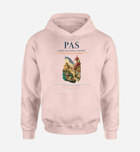 Thumbnail for Paros National Airport (PAS) design on pink hoodie single-side print
