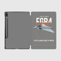 Thumbnail for Eurofighter Typhoon FGR4 design on gray samsung tablet tablet case