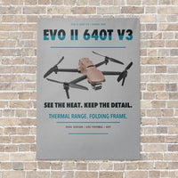 Thumbnail for Autel EVO II Dual 640T V3 vertical canvas print - no frame - light gray background
