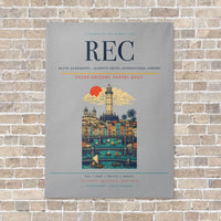 Thumbnail for Recife Guararapes - Gilberto Freyre International Airport REC vertical canvas print - no frame - light gray background