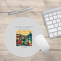 Thumbnail for VINTAGE G4487 - The Vintage Fly-In Breakfast - Designed Mouse Pads design on lightgray round