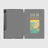 Thumbnail for Dalaman Airport (DLM) design on gray samsung tablet tablet case