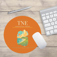 Thumbnail for Tanegashima Airport (TNE) design on orange round mouse pad