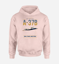 Thumbnail for A-37B Dragonfly design on pink double-side hoodie