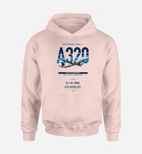 Thumbnail for Airbus A320 design on pink double-side hoodie