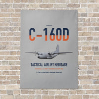 Thumbnail for Transall C-160D vertical canvas print - no frame - light gray background