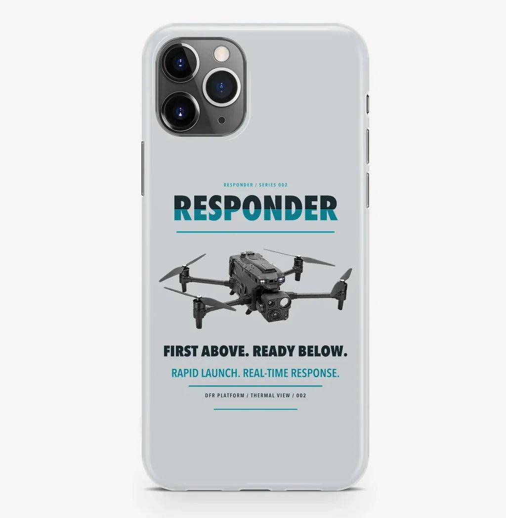 BRINC Responder Case ProMax design on light gray iphone case promax