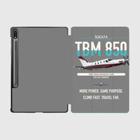 Thumbnail for Socata TBM 850 design on gray samsung tablet tablet case