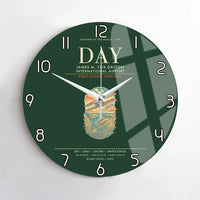 Thumbnail for James M. Cox Dayton International Airport DAY Wall-Clock No-Frame - Dark Green