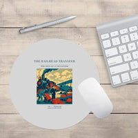 Thumbnail for VINTAGE G4485 - The Railhead Transfer - Designed Mouse Pads design on lightgray round