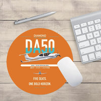 Thumbnail for Diamond DA50 RG design on orange round mouse pad
