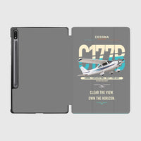 Thumbnail for Cessna 177B Cardinal design on gray samsung tablet tablet case