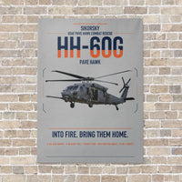 Thumbnail for Sikorsky HH-60G Pave Hawk vertical canvas print - no frame - light gray background
