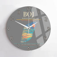 Thumbnail for Burgas Airport BOJ Wall-Clock No-Frame - Gray