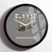 Thumbnail for F-111F Aardvark design on gray framed wall clock