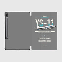 Thumbnail for NAMC YS-11A design on gray samsung tablet tablet case