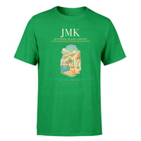 Thumbnail for Mykonos Island Airport (JMK) T-Shirt single-side front print in Green | mykonos-island-airport-jmk-double-side-t-shirt