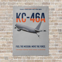Thumbnail for KC-46A PEGASUS vertical canvas print - no frame - light gray background