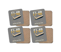 Thumbnail for FJ-4B Fury design on gray 4 pieces set coaster