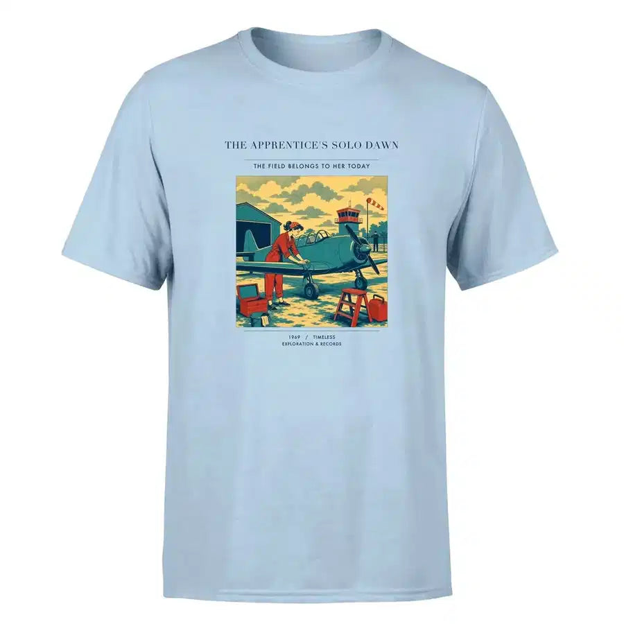 VINTAGE G4427 - The Apprentice's Solo Dawn - Premium T-Shirt design on lightblue premium t shirt