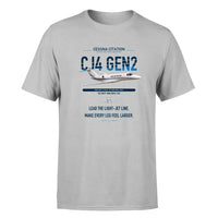 Thumbnail for Cessna Citation CJ4 Gen2 design on light gray double-side t-shirt, single-side print