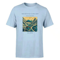Thumbnail for VINTAGE G4518 - The Mountain Supply Hop - Premium T-Shirt design on lightblue premium t shirt