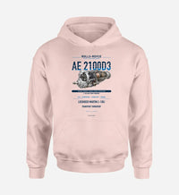 Thumbnail for AE 2100D3 design on pink hoodie single side
