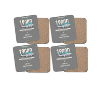 Thumbnail for Beechcraft 1900D design on gray 4 pieces set coaster