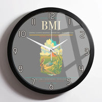 Thumbnail for Central Illinois Regional Airport (BMI) design on gray framed wall clock