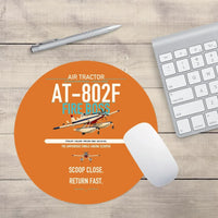 Thumbnail for Air Tractor AT-802F Fire Boss design on orange round mouse pad