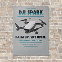 Thumbnail for DJI Spark vertical canvas print - no frame - light gray background