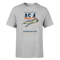 Thumbnail for Fairey Gannet AS.4 design on light gray t-shirt, single-side print