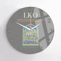 Thumbnail for Chaudhary Charan Singh International Airport LKO Wall-Clock No-Frame - Gray