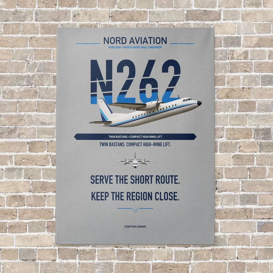Nord 262A vertical canvas print - no frame - light gray background