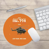 Thumbnail for Airbus UH-72A Lakota design on orange round mouse pad