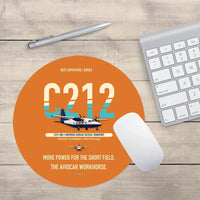 Thumbnail for CASA C-212-200 Aviocar design on orange round mouse pad