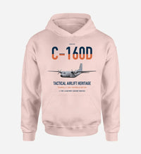 Thumbnail for Transall C-160D design on pink double-side hoodie, single-side print