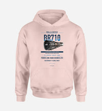 Thumbnail for BR710 design on pink hoodie single side