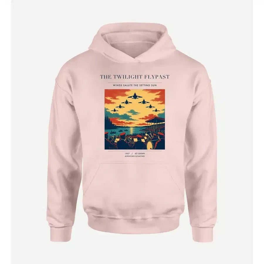 VINTAGE G4260 - The Twilight Flypast - Premium Hoodie design on pink premium