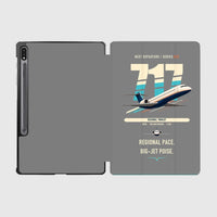 Thumbnail for Boeing 717-200 design on gray samsung tablet tablet case