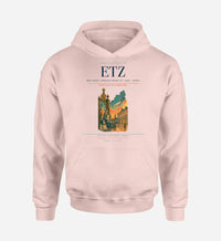 Thumbnail for Metz–Nancy–Lorraine Airport (ETZ) design on pink hoodie single-side print