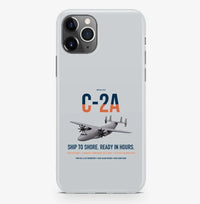 Thumbnail for C-2A Greyhound design on light gray magsafe iphone case, for iPhone Pro Max