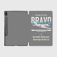 Thumbnail for Cessna Citation Bravo design on gray samsung tablet tablet case