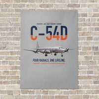 Thumbnail for C-54D Skymaster vertical canvas print - no frame - light gray background